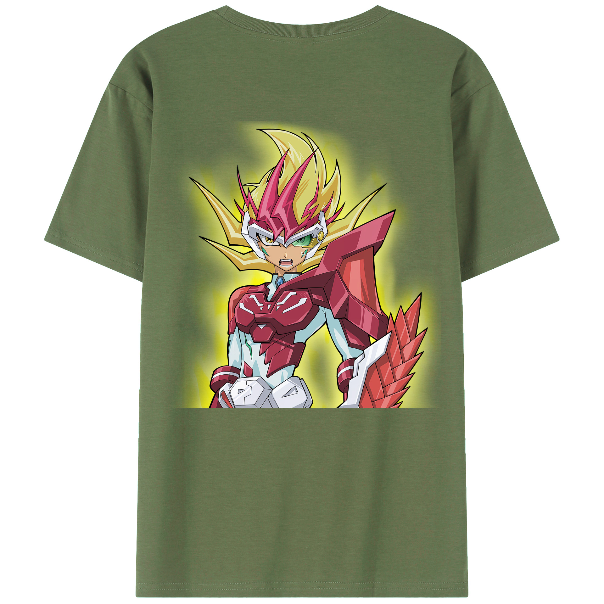 （画像用） 遊☆戯☆王 Yu-Gi-Oh! 綿100％ メンズ半袖Tシャツ（バックプリント） 通気性
